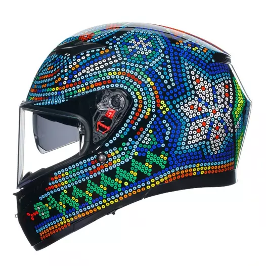 Agv K3 E2206 Rossi Winter Test 2018 Мотошлем Черный