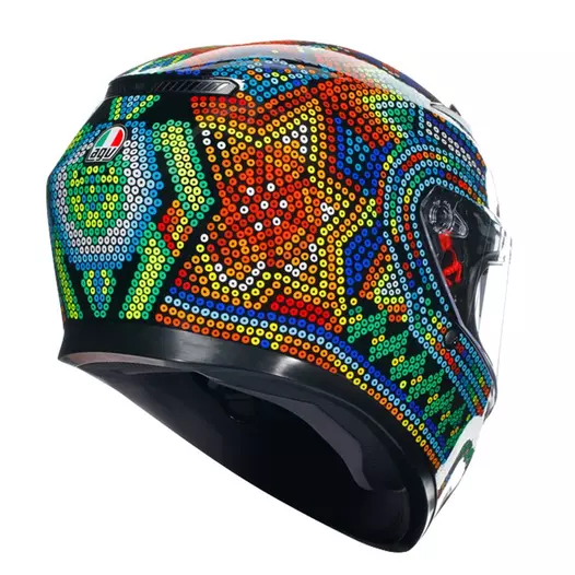 Agv K3 E2206 Rossi Winter Test 2018 Мотошлем Черный