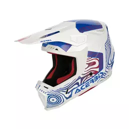 Acerbis Whoops Мотошлем White Blue Red Белый