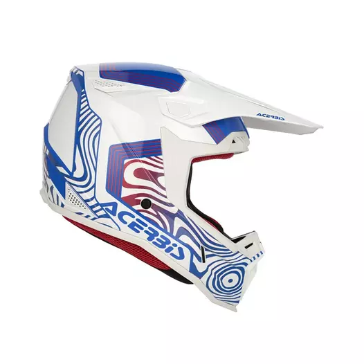 Acerbis Whoops Мотошлем White Blue Red Белый