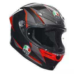 Agv K6 S E2206 Slashcut Мотошлем Black Grey Red Серый