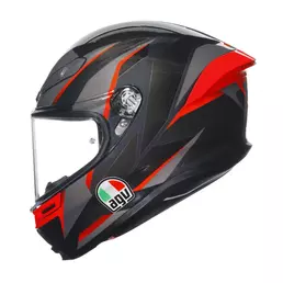 Agv K6 S E2206 Slashcut Мотошлем Black Grey Red Серый