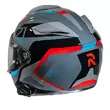 Hjc Rpha 71 Hapel Мотошлем Grey Red Серый