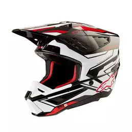 Alpinestars Sm5 2206 Action 2 Мотошлем Black White Черный