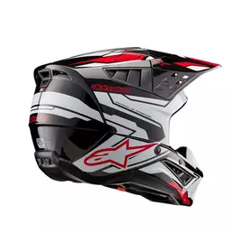 Alpinestars Sm5 2206 Action 2 Мотошлем Black White Черный