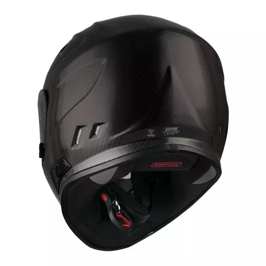 Simpson Venom Carbon 22.06 Мотошлем Black Черный