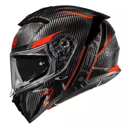 Premier Devil Carbon St 2 22.06 Мотошлем Red Красный