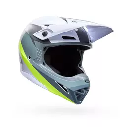 Bell Mx-10 Mips Aviator Мотошлем White Green Желтый