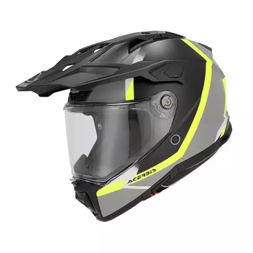 Acerbis Attack Мотошлем Black Yellow Fluo Желтый