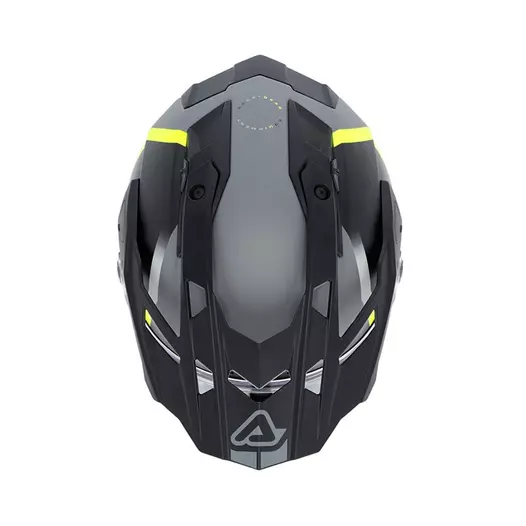 Acerbis Attack Мотошлем Black Yellow Fluo Желтый