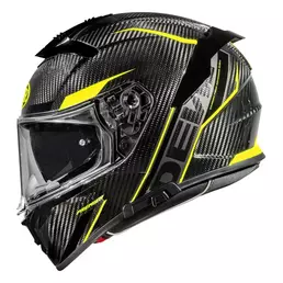 Premier Devil Carbon St Y 22.06 Мотошлем Yellow Красный