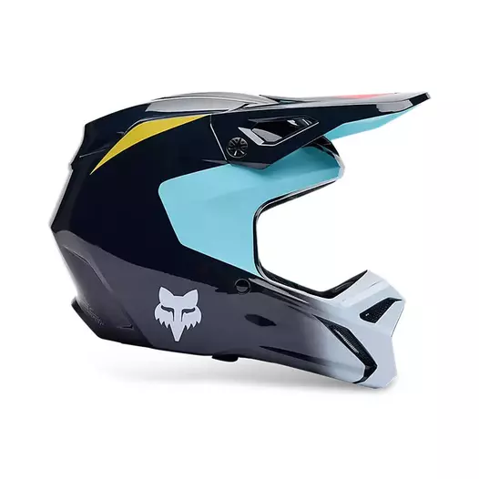Fox Youth V1 Elevated Мотошлем Light Blue Синий