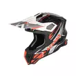 Acerbis Airstrike-x Мотошлем Black Orange Fluo (размер: xs)