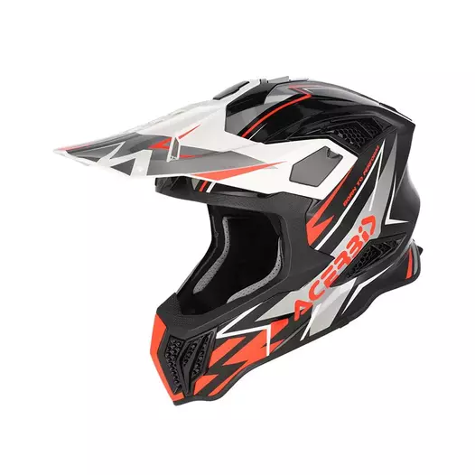 Acerbis Airstrike-x Мотошлем Black Orange Fluo (размер: xs)