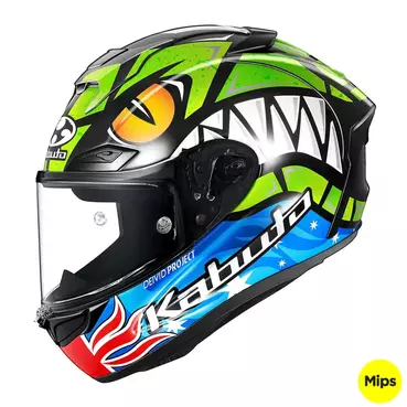 Kabuto Full Face Мотошлем F17 Gp Mips Remy Gardner Зеленый