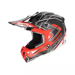 Acerbis Linear 2206 Мотошлем Grey Red Красный