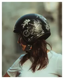Retro Ghost Rider Черно-белый