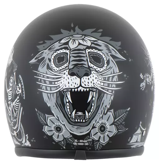 Retro Ghost Rider Черно-белый