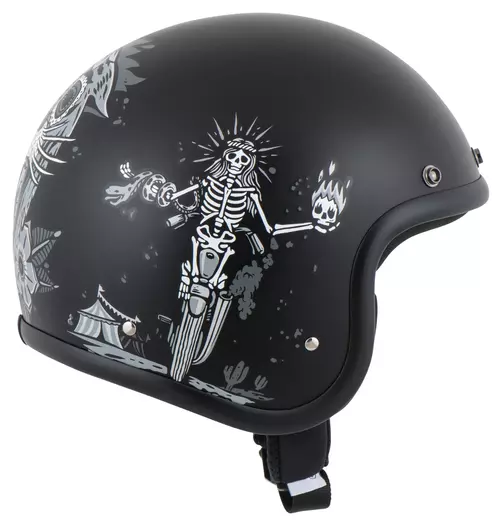 Retro Ghost Rider Черно-белый