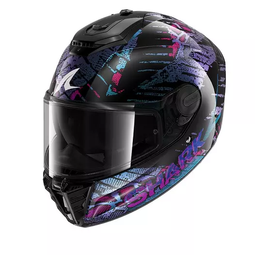 Shark Spartan Rs Reptaia Мотошлем Black Blue Glitter Синий (размер: xs)
