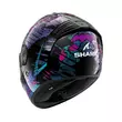 Shark Spartan Rs Reptaia Мотошлем Black Blue Glitter Синий