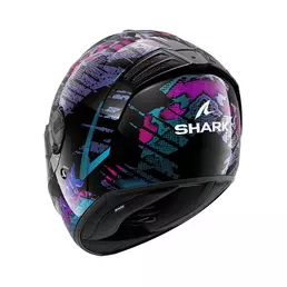 Shark Spartan Rs Reptaia Мотошлем Black Blue Glitter Синий