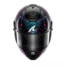 Shark Spartan Rs Reptaia Мотошлем Black Blue Glitter Синий