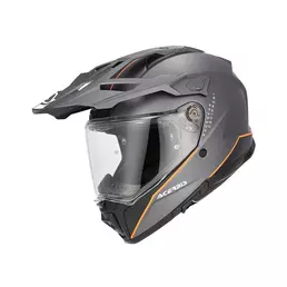 Acerbis Attack Мотошлем Grey Orange Matt Оранжевый