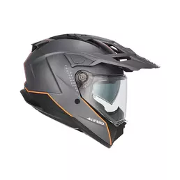 Acerbis Attack Мотошлем Grey Orange Matt Оранжевый