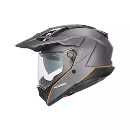 Acerbis Attack Мотошлем Grey Orange Matt Оранжевый