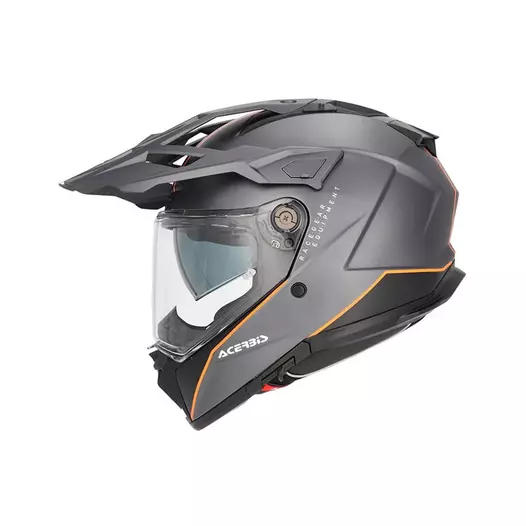 Acerbis Attack Мотошлем Grey Orange Matt Оранжевый