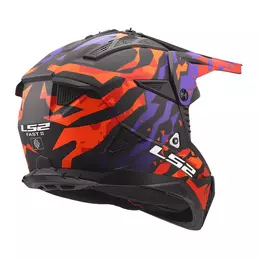 Ls2 Mx708 Fast 2 Grotesk Мотошлем Purple Orange Фиолетовый