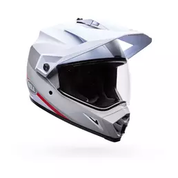 Bell Mx-9 Adv Mips Ece6 Trail Мотошлем White Red Белый