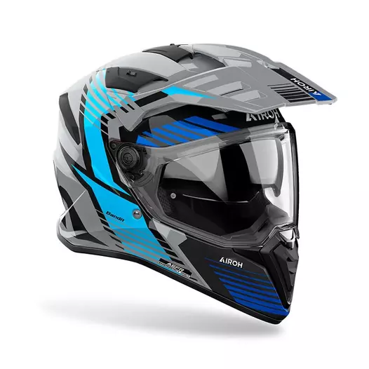 Airoh Bandit Spicy Мотошлем Blue Glossy Синий