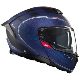 MT Helmets Atom 2 SV Destiny Modularhelm Matt Navy Blue