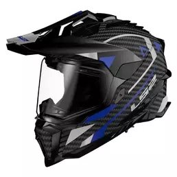 LS2 MX701 Explorer Carbon Adventure integralhelm Синий