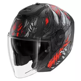 SHARK RS Jet Carbon Shaytan jethelm Black / Red / Anthracite