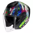 SHARK RS Jet Carbon Shaytan jethelm Black / Green / Violet