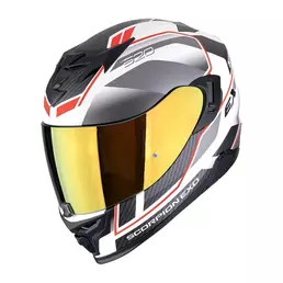 Scorpion Exo 520 Evo Air Lena Silver Red Matt Серый