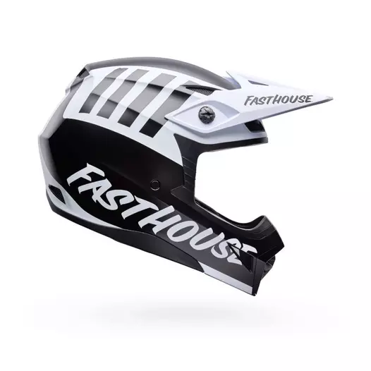 Bell Mx-10 Mips Fasthouse Мотошлем Black White Черный