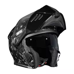 Simpson Darksome Carbon 2206 Modular Мотошлем Forged Черный