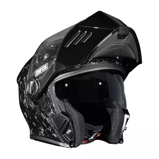 Simpson Darksome Carbon 2206 Modular Мотошлем Forged Черный (размер: l)