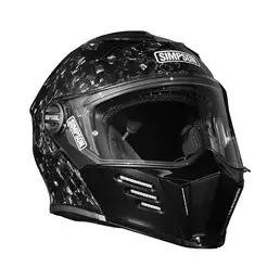 Simpson Darksome Carbon 2206 Modular Мотошлем Forged Черный