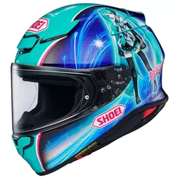 Shoei Nxr 2 Hatsune Miku Tc-4 Мотошлем Синий