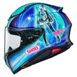 Shoei Nxr 2 Hatsune Miku Tc-4 Мотошлем Синий