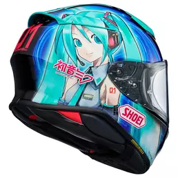 Shoei Nxr 2 Hatsune Miku Tc-4 Мотошлем Синий