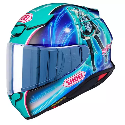 Shoei Nxr 2 Hatsune Miku Tc-4 Мотошлем Синий