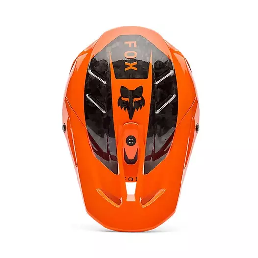 Fox V3 Rs Fracture Мотошлем Orange Fluo Оранжевый