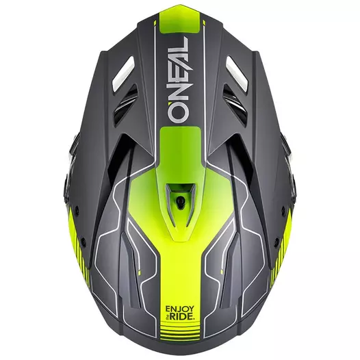 O Neal Sierra Rs Echo Мотошлем Black Yellow Желтый