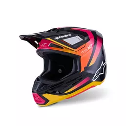 Alpinestars Sm7 Rise Мотошлем Black Yellow Pink Желтый